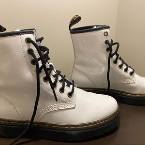 White womens dr marten boots